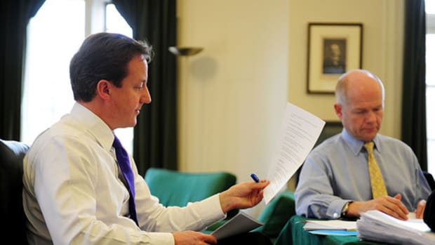 David Cameron works on his Europe speech by conservativeparty.