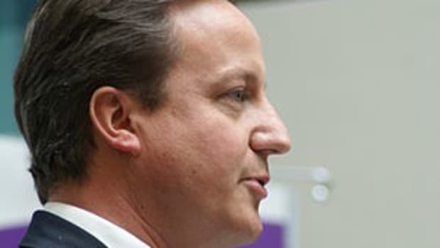English: Prime Minister David Cameron speaking...