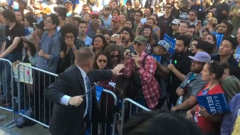 Watch Animal Rights Activist Get His Ass Beat For Rushing Bernie Sanders