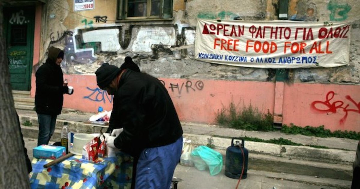 Social soup kitchen in Athens