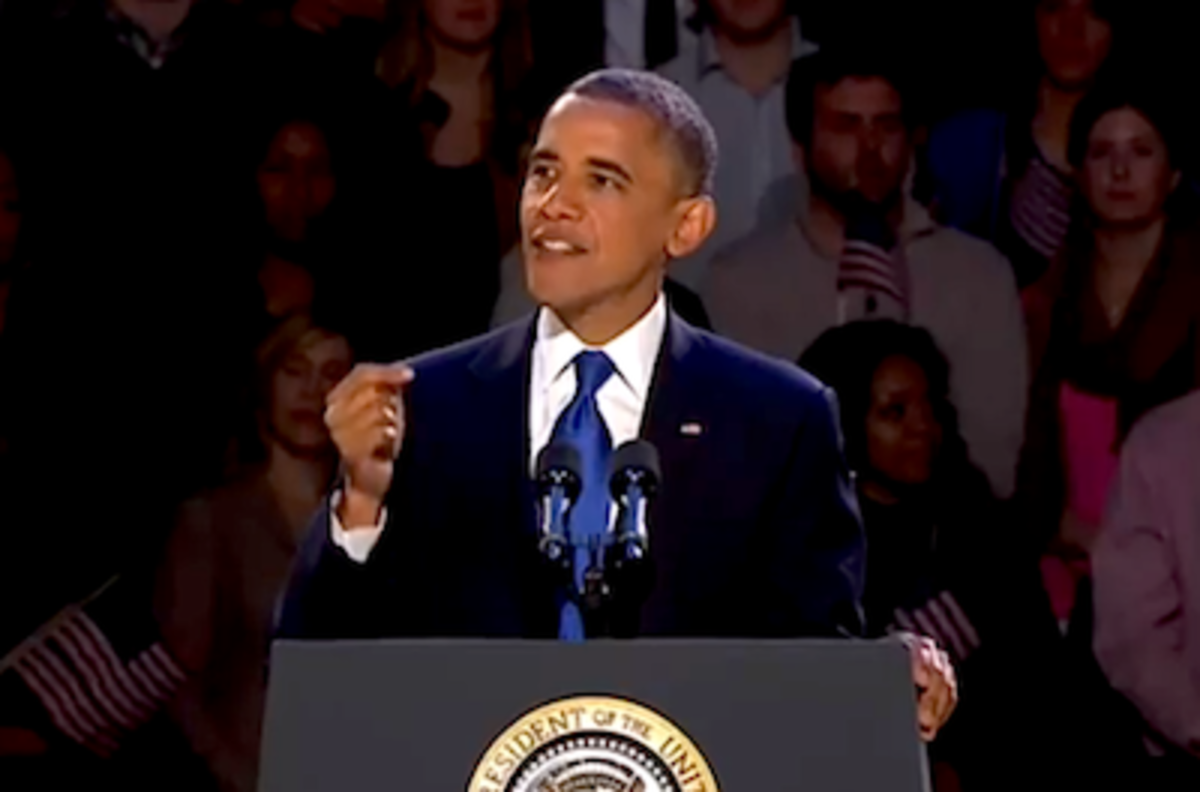 Obama victory speech
