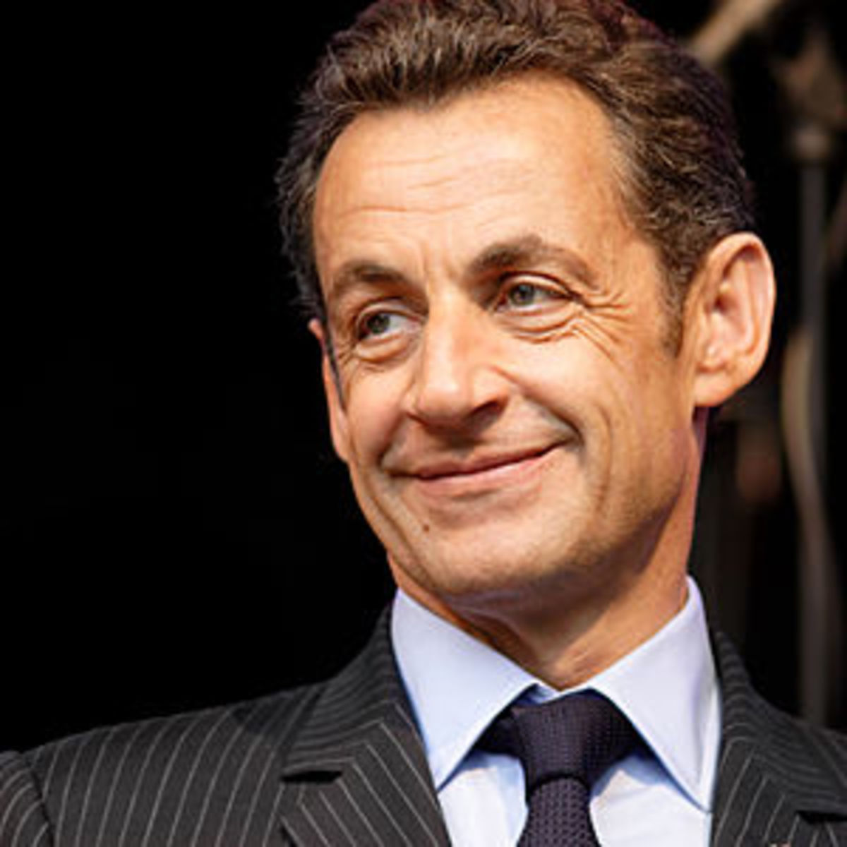 This image shows Nicolas Sarkozy who is presid...