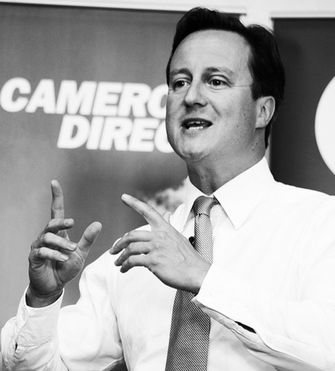 David Cameron mono by andrew moores.