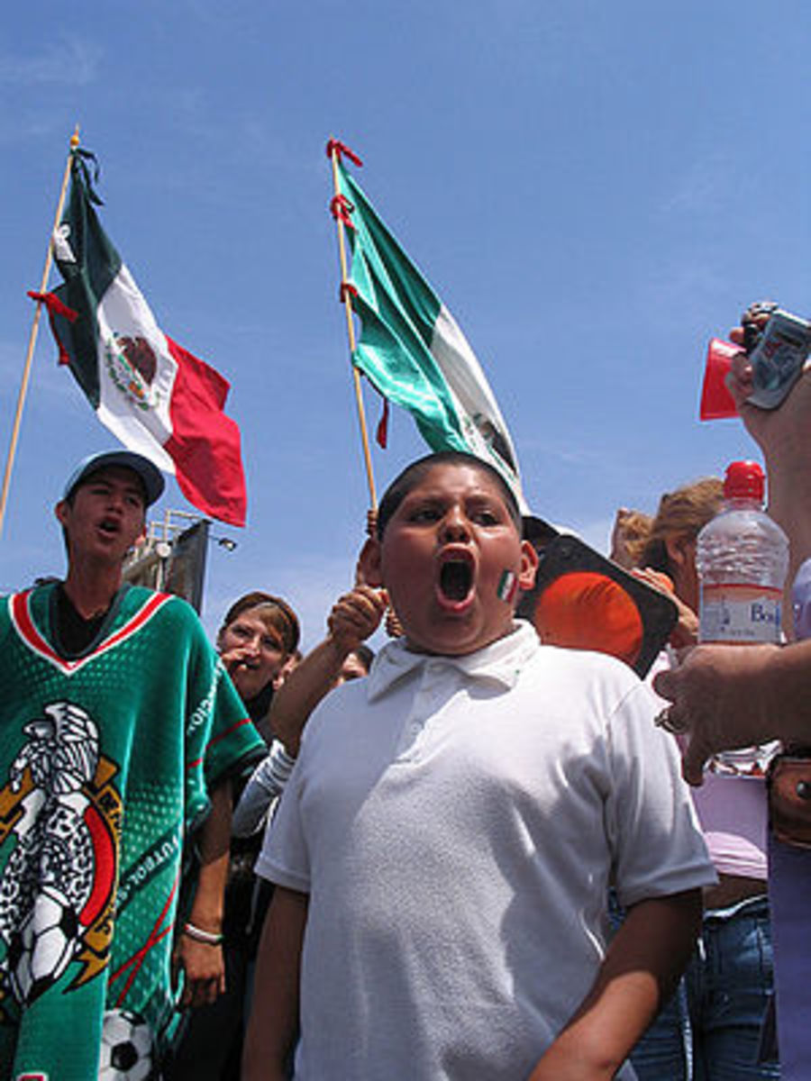 Illegal Immigrant rights protest in the US/Mex...