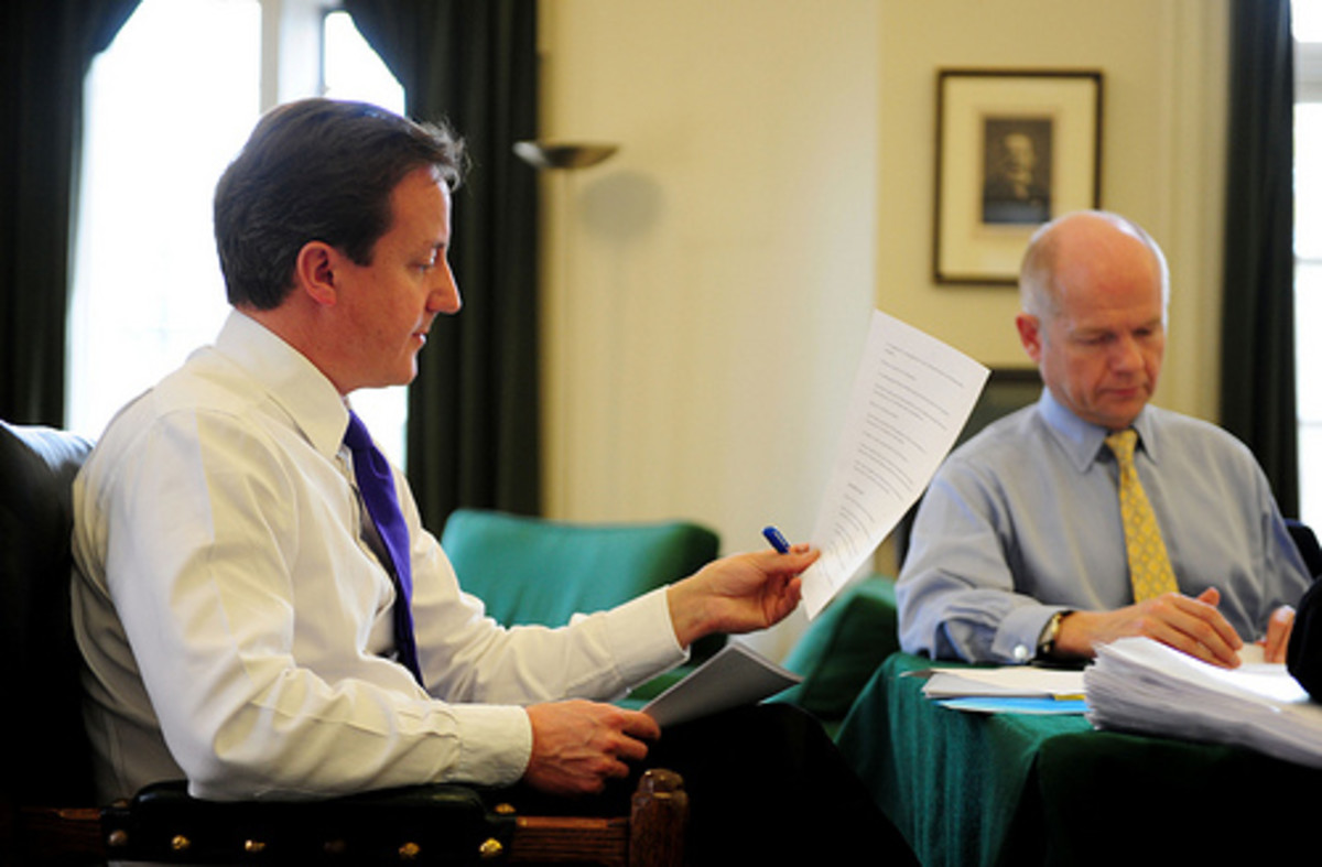 David Cameron works on his Europe speech by conservativeparty.