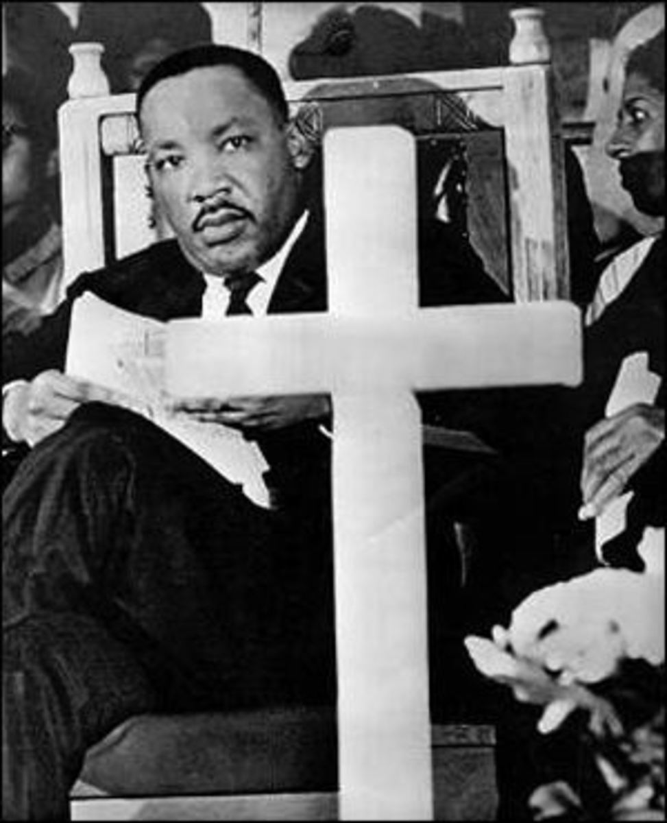 Martin Luther King in church