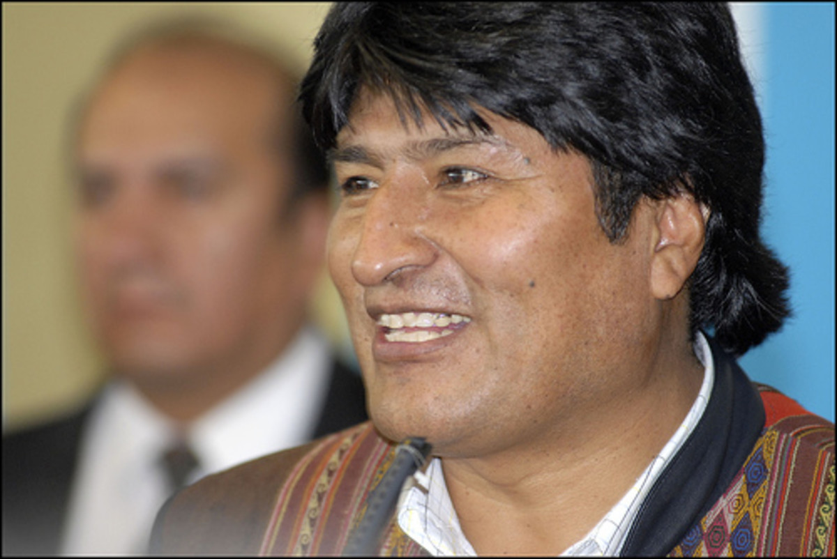 Evo Morales by Alain Bachellier.