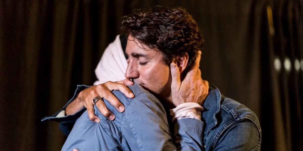 Justin Trudeau with Gord Downie before his final show in Kingston.